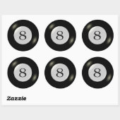 Autocollants - Billard - 8 balles (Feuille)