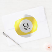 Autocollants - Billard - 9 balles (Enveloppe)