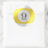 Autocollants - Billard - 9 balles (Sac)