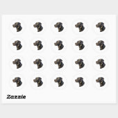 Autocollants Black Labrador 1 (Feuille)