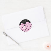 Autocollants Black Pink Ladybug (Enveloppe)