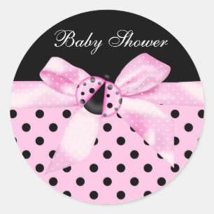 Autocollants Black Pink Ladybug