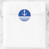 Autocollants bleu marine avec ancre de navire (Sac)