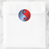 autocollants bleu yin yang (Sac)