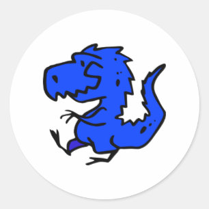 AUTOCOLLANTS BLEUS DE DINOSAURE