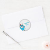 Autocollants Blue Robot Anniversaire (Enveloppe)