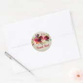 autocollants boho floral merci (Enveloppe)