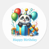 Autocollants Bonne Fête Panda (Devant)