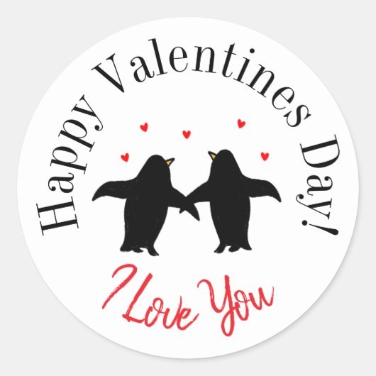 Autocollants Bonne Saint-Valentin  (Devant)