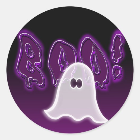 Autocollants Boo Ghost Halloween (Devant)