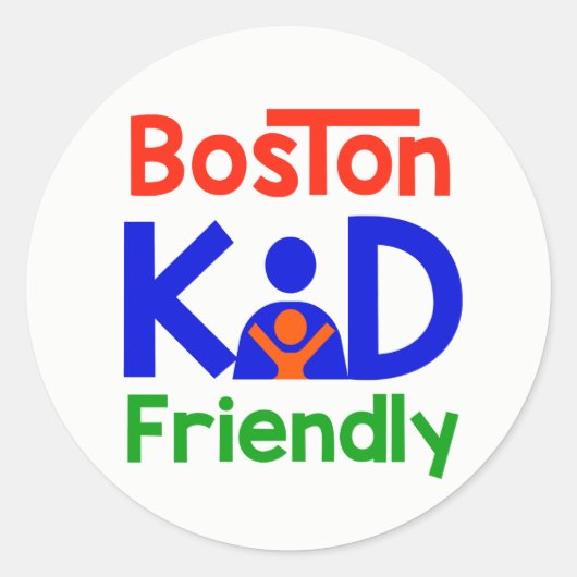 Autocollants Boston Kid Friendly (Devant)