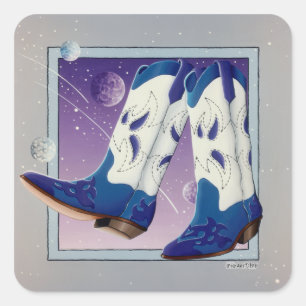 Autocollants - bottes de cowboy électriques de