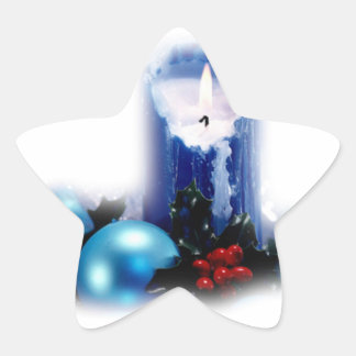 Autocollants bougie de Noël