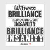 Autocollants brillance contre folie (Feuille)