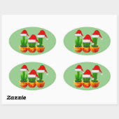 Autocollants Cactus Thème de Noël (Feuille)