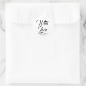 Autocollants cadeau Mariage de script personnalisé (Sac)