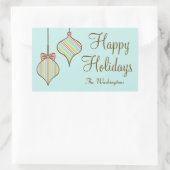 Autocollants cadeaux Retro personnalisés (Sac)