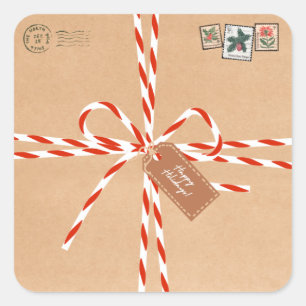 Autocollants Cadeaux Rustiques - Canne à Sucre & S