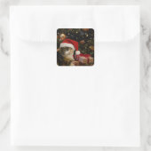 Autocollants Calico Santa Kitty (Sac)