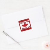 autocollants canadiens de feuille d'érable (Enveloppe)