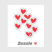 autocollants cardiaques (Feuille)