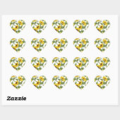 Autocollants cardiaques (Feuille)