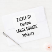 Autocollants CARRÉ de Noël personnalisés Modèle bl (Enveloppe)