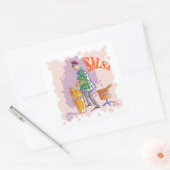 Autocollants carré de tambour de salsa (Enveloppe)