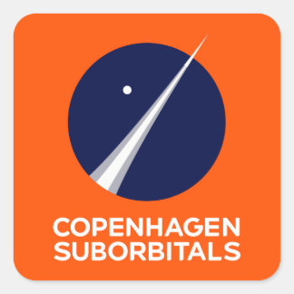Autocollants carrés avec le logo de Copenhague