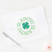 Autocollants carrés de Slainte (Enveloppe)