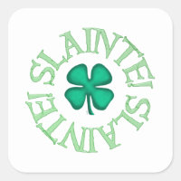 Autocollants carrés de Slainte