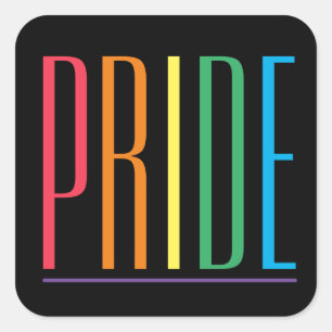 Autocollants carrés grand format PRIDE II