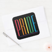 Autocollants carrés grand format PRIDE II (Enveloppe)