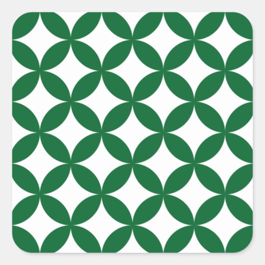 Autocollants carrés Green Shippo (Devant)