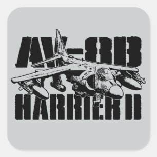 Autocollants Carrés Harrier II AV-8B