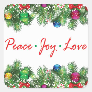 Autocollants carrés, matte, petite, 1 pouce de ½