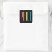 Autocollants carrés PRIDE II (Sac)