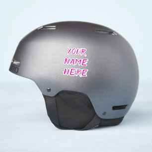 Autocollants Casque Texte Nom Personnalisé Écritur