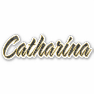 Autocollants Catharina black Gold Lettering
