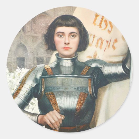 Autocollants catholiques Ste Jeanne d'Arc (Devant)