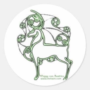 Autocollants celtiques de cerfs communs de Herne,