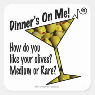 AUTOCOLLANTS - C'est moi qui paie le dîner, Olives