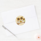 Autocollants Chanson d'automne du hibou (Enveloppe)