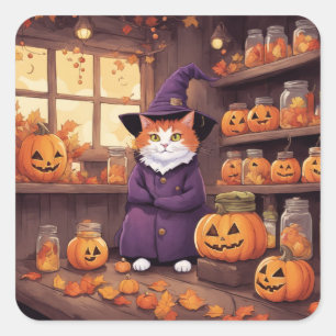 autocollants chat halloween #2