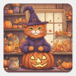 autocollants chat halloween #6