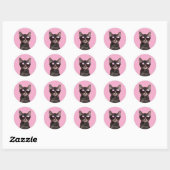 AUTOCOLLANTS CHAT MIGNON TABBY COOL (Feuille)