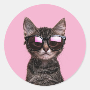 AUTOCOLLANTS CHAT MIGNON TABBY COOL