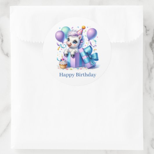 Autocollants Cheval Anniversaire (Sac)