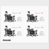 autocollants Chic Business en noir et blanc (Feuille)