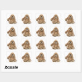 Autocollants Chien Chiot Cocker Spaniel (Feuille)